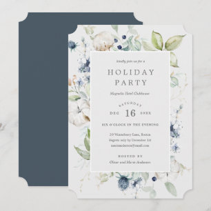 Winter Berries Holiday Party Invitation