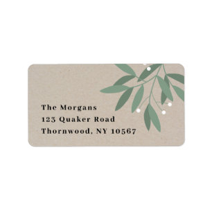 Winter berries label