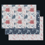 Winter Berries Wrapping Paper Sheet<br><div class="desc">Your gifts will be stunning with these elegant winter botanical designs,  in coordinating colours. So many wrapping possibilities!</div>