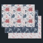 Winter Berries Wrapping Paper Sheet<br><div class="desc">Your gifts will be stunning with these elegant winter botanical designs,  in coordinating colours. So many wrapping possibilities!</div>
