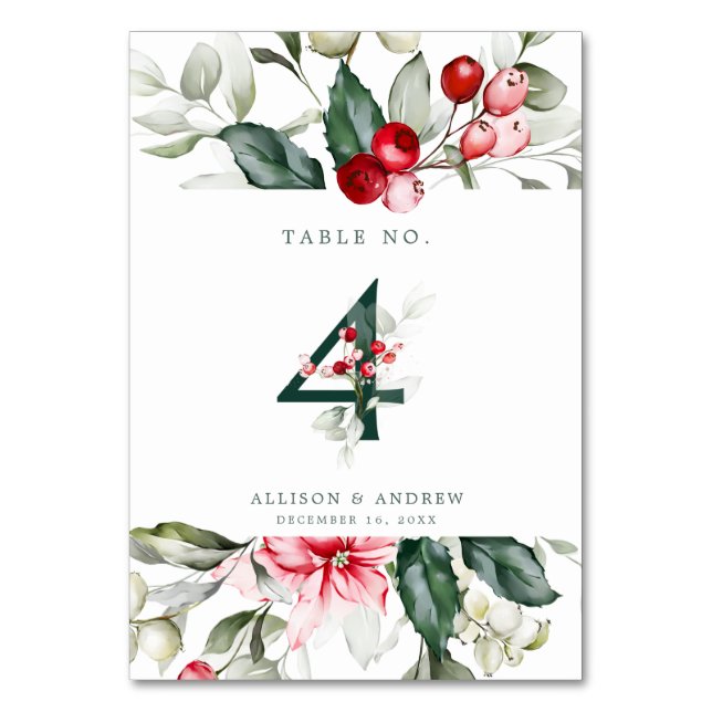Winter Berry | Table Number 4 (Back)