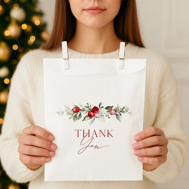 Winter Berry Thank You Favour Bags (Creator Uploaded)