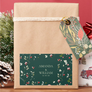 Winter Berry Wedding Sticker