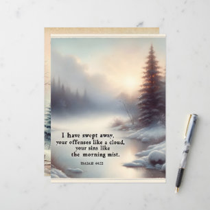 Winter Bible Verses Paper Craft Cardstock