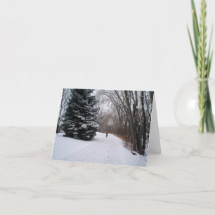 Winter bike card