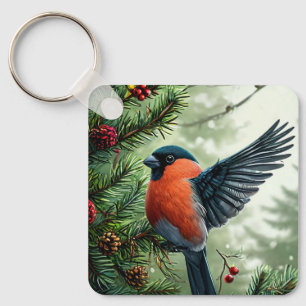 🐦 Winter Bird Accent For Bags And Keys 🎁 Key Ring