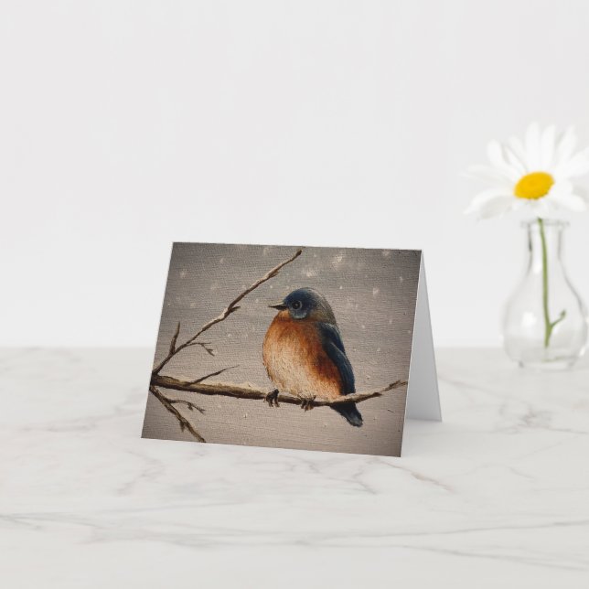 Winter Bird Card (Small Plant)