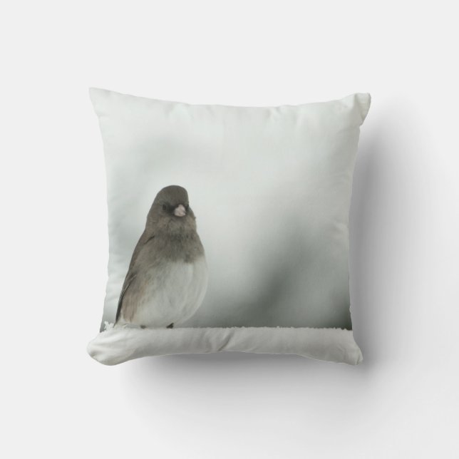 Winter Bird Cushion (Front)