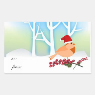 Winter Bird Gift Tags