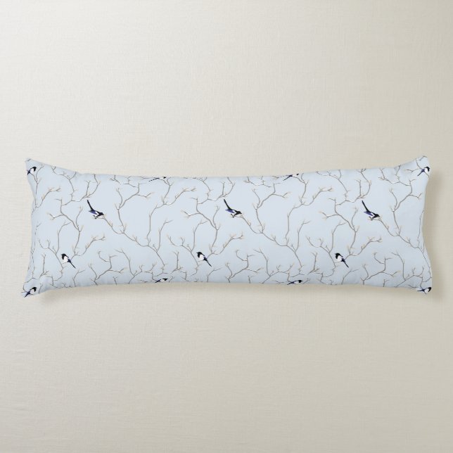 Winter BIrds Body Cushion (Front)