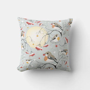 Winter Birds Cushion