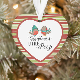 Winter birds grandma's little peep ornament