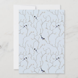 Winter Birds Invitation