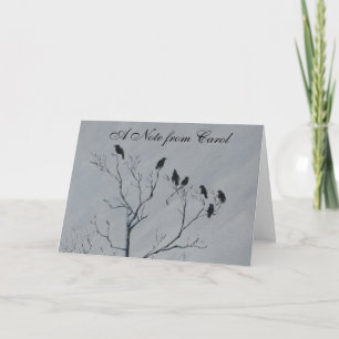 Winter Birds Note Card