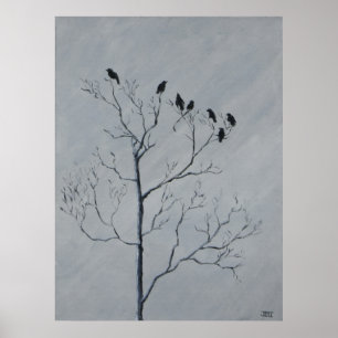 Winter Birds Poster