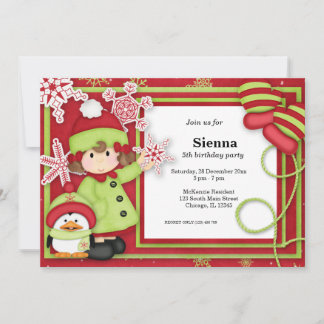 Winter Birthday Invitation