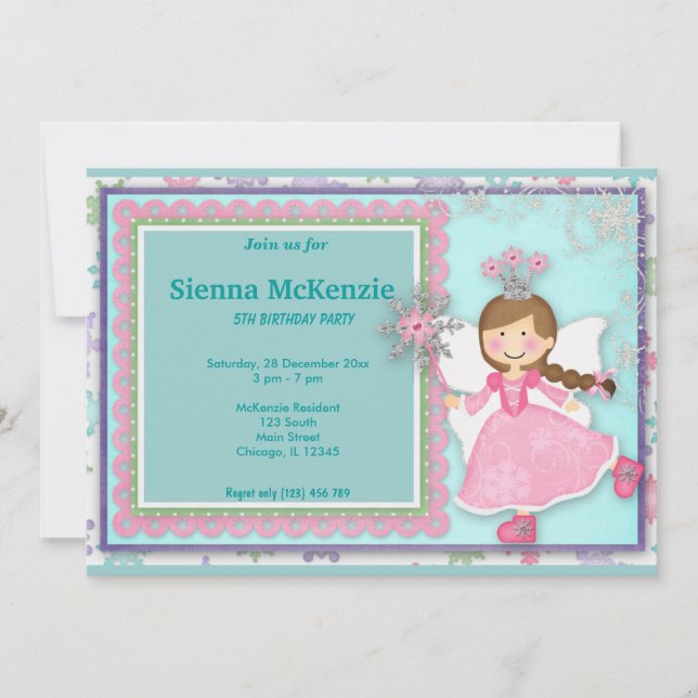 Winter Birthday Invitation (Front)