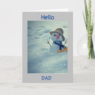 **WINTER BIRTHDAY TO MY DAD** CARD