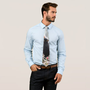 Winter Blackbird Tie