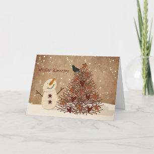 Winter Blessings Christmas Card