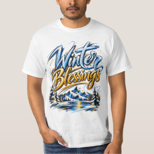 Winter Blessings Custom Family Men Women Kids T-Shirt