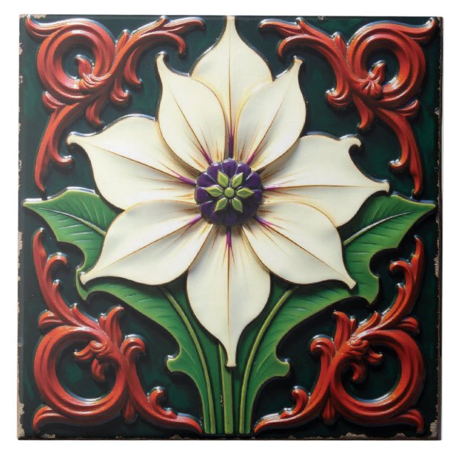 Winter Bloom Tile (Front)