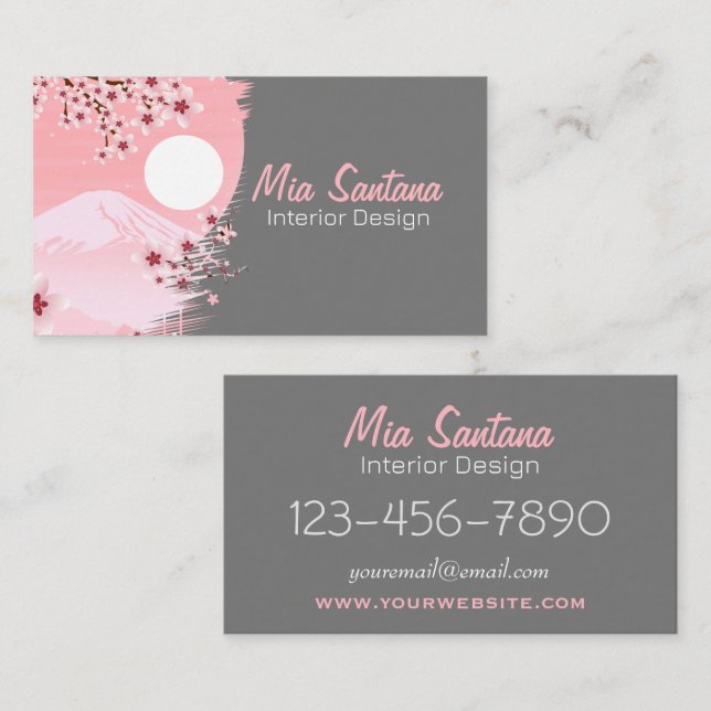 Winter Blossom Business Card (Front/Back)
