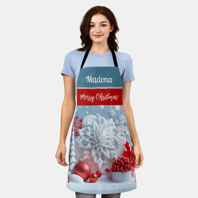Winter Blossom Composition Apron (Worn)