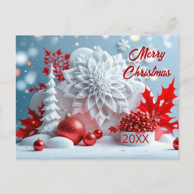 Winter Blossom Composition Postcard (Front)