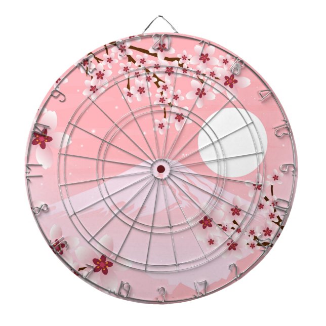 Winter Blossom Dartboard (Front)