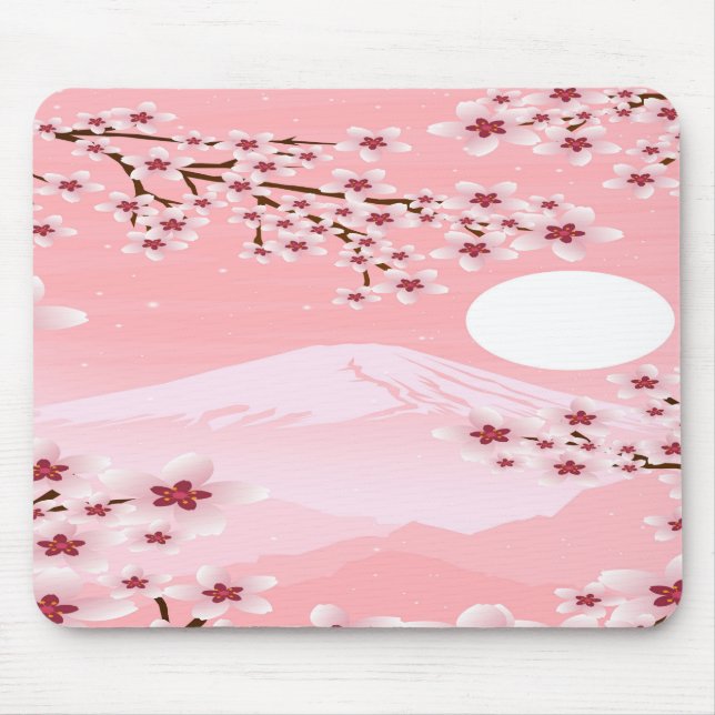 Winter Blossom Mouse Mat (Front)