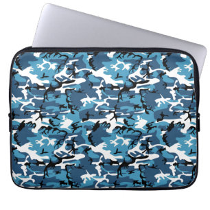 Winter Blue Camo Laptop Sleeve