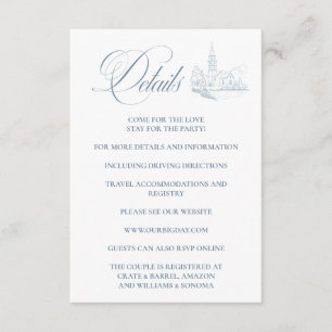 Winter Blue Enclosure Card Details