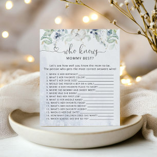 Winter blue eucalyptus Who knows mummy best game