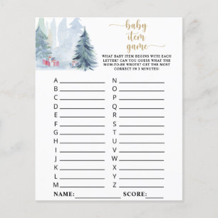 Winter blue forest \ Baby Item Game