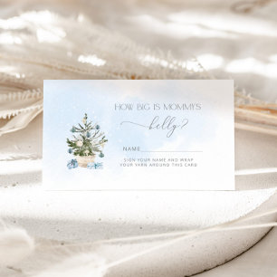 Winter blue how big is mummy's belly enclosure card