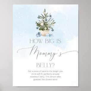Winter blue how big is mummy's belly game poster