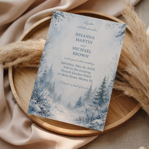 Winter Blue Mist Through Silent Invitation