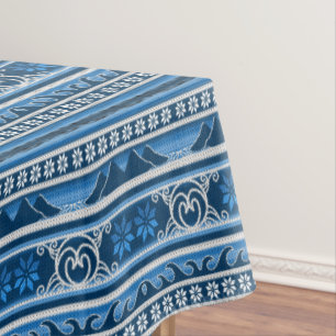 Winter Blue Nordic Design Tablecloth