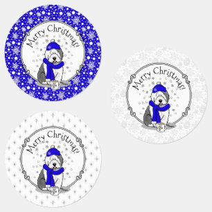 Winter Blue Old English Sheepdog Dog (Grey 1) Cute