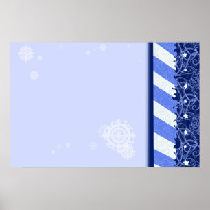 Winter Blue Poster