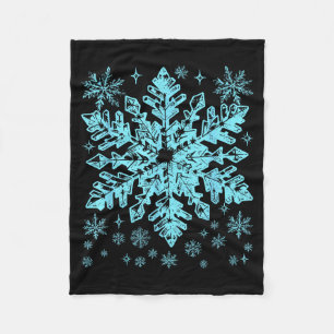 Winter Blue Snowflake Christmas Xmas Costumes Men Fleece Blanket