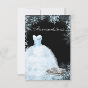 Winter Blue Snowflake Sweet Sixteen Party Invitation