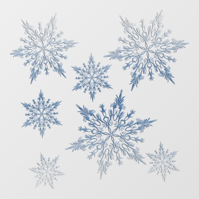 Winter Blue Window Cling (Sheet)