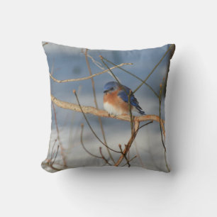 Winter Bluebird   Cushion