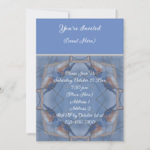 Winter Bluebird Nature Art Party Invitation