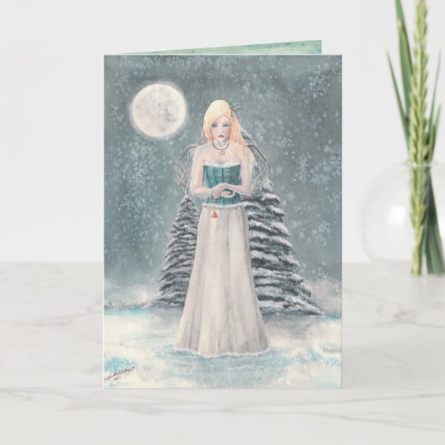 Winter Blues Greeting Card (Front)