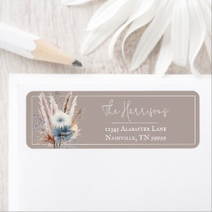 Winter Boho Floral Wedding   Beige Address