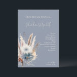 Winter Boho Floral Wedding | Blue Programme<br><div class="desc">Help guests follow along with your special day in style with this Blue Winter Boho Floral Wedding Program. Adorned with soft watercolor flowers and elegant winter botanical accents, this design features the bride and groom’s names in flowing elegant script, paired with clearly presented wedding ceremony details. Perfect for winter weddings,...</div>