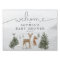 Winter Boho Woodland Baby Shower Yard Sign